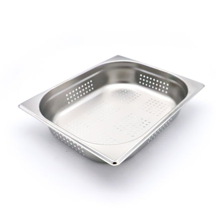 Pojemnik Gastronorm - 1/2 GN - głębokość 6,5 cm - Stal nierdzewna - Perforowany