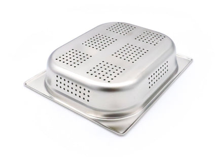 Gastronádoba - 1/2 GN - hloubka 6,5 cm - Nerezová ocel - Perforovaná