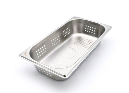 Gastronorm Container - 1/3 GN - 6,5cm Deep - Stainless Steel - Perforated