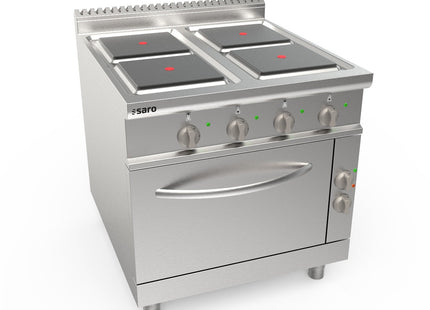SARO elektrisk komfur + ovn, 4 kogeplader 
Model LQ / CQE4LE