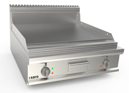SARO elektrisk grillplade, 800 mm bred, bordmodel, glat 
Model LQ / FTE4BBL