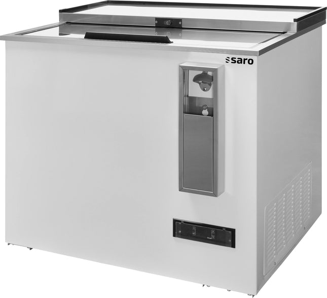 SARO flaskekøleskab med skydelåg, 
model FKT 935