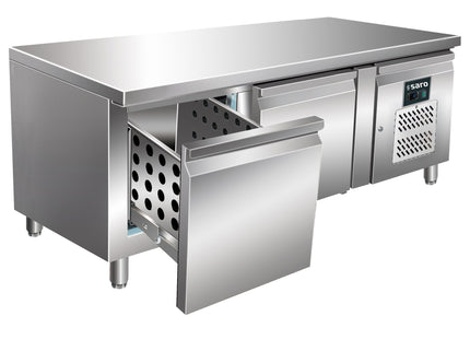 SARO undermonteret kjølebord med 2 skuffer, 
modell UGN 2100 TN-2S