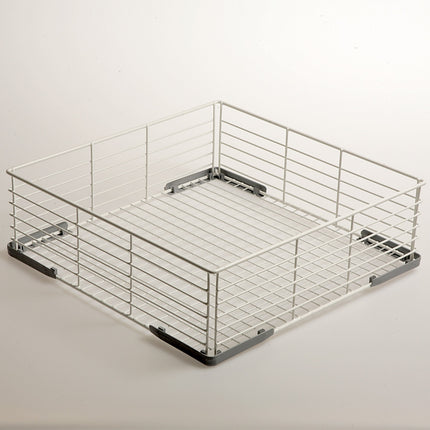 Korg för glas i rilsaniserat stål