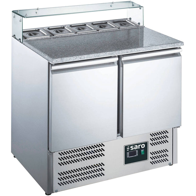 SARO pizzabord, 2 døre, glasoverdel, 
model EPS 900G