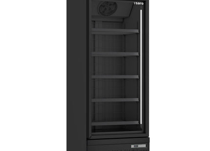 SARO fryser med glasdør, 
model GTK 560 PRO – sort