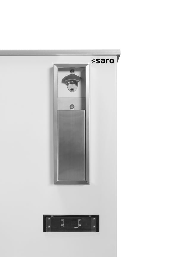 SARO flaskekøleskab med skydelåg, 
model FKT 935 – detaljebillede 1