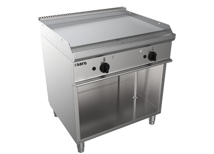 SARO gasgrillplade med åben underdel, 
model E7/KTG2BAR