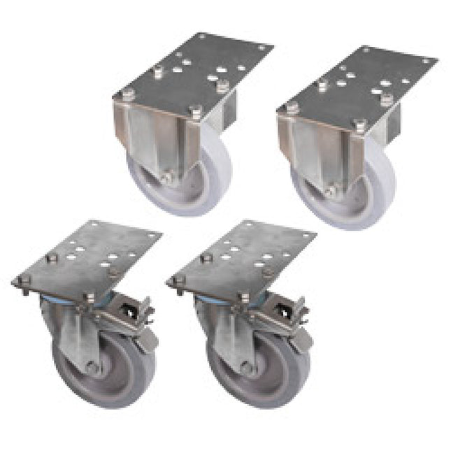Set med 4 hjul (2 med bromsar)