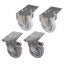 Set med 4 hjul (2 med bromsar)