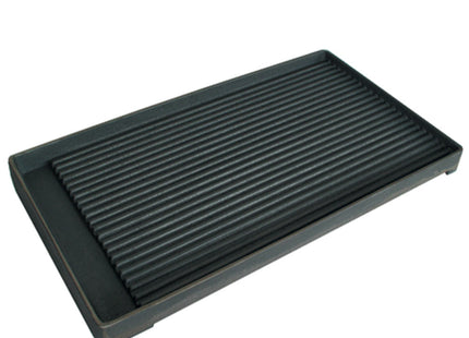 Ribbed plate for 2 burners