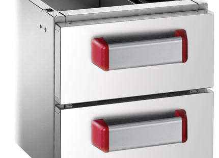 2 drawers GN 2/1 (h.100 mm)