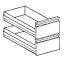 2 szuflady GN 2/1 (GN wys. 100 mm)