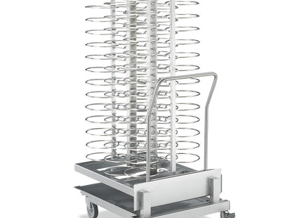 Carriage and removable loader, for 92 plates (ø 300mm), oven 20x GN 2/1 (space 75 mm)
