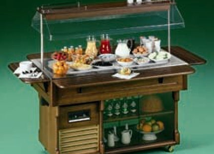 Buffet with refrigerated top 4 GN 1/1