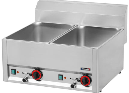 Double bain-marie GN 1/1 with drain tap 66