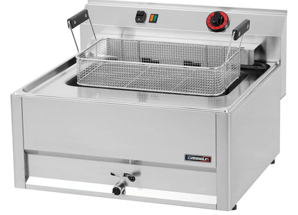 Electric deep fryer with drain tap 16 liters 66
