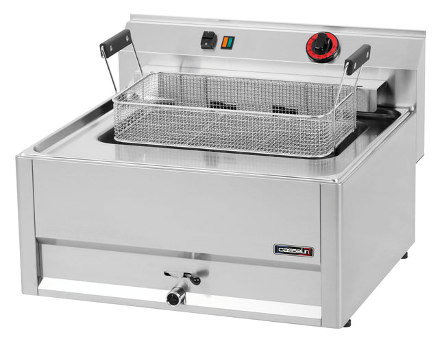 Electric deep fryer with drain tap 16 liters 66