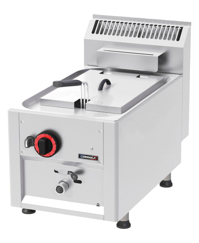 Gas deep fryer with drain tap 8 liters 33
