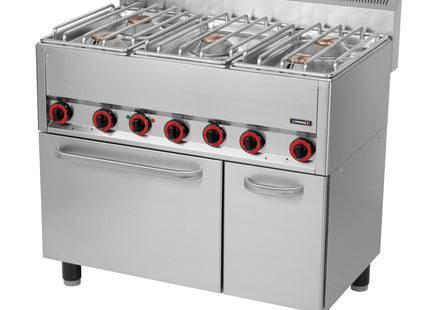 Cuisinière à gaz 5 feux avec four électrique ventilé GN 1/1 99