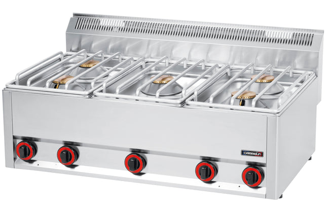 Gas table-top cooker 5 burners L 99