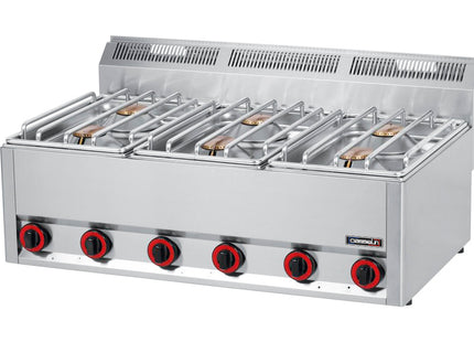 Gas table-top cooker 6 burners L 99