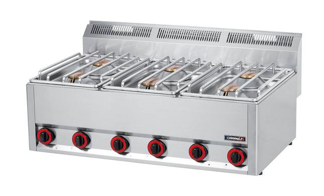 Gas table-top cooker 6 burners L 99