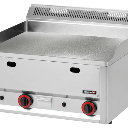 Gas stegeplade Tekstureret Chrome 66