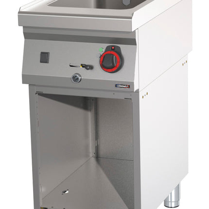 Bain-Marie GN 1/1 200 mm mit Ablasshahn mit offenem Schrank 40