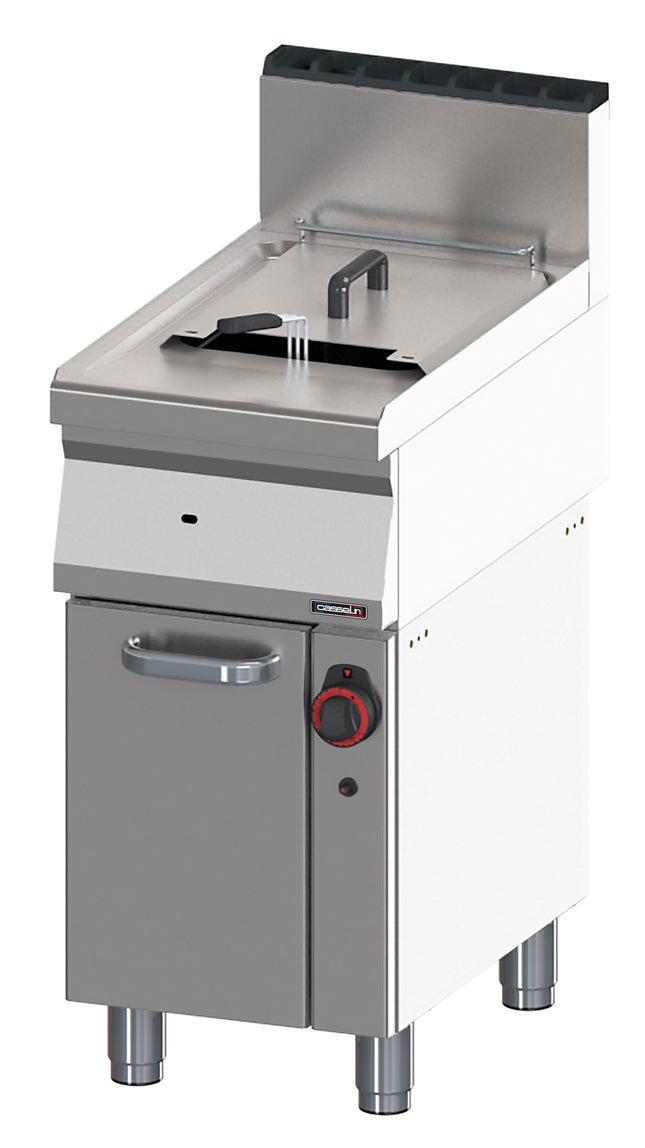 Gas deep fryer with drain tap 15 liters 40