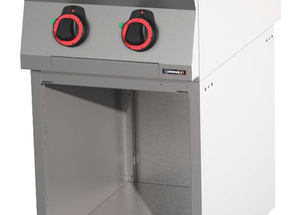 Electric cooker 2 solid tops 40 with open cabinet