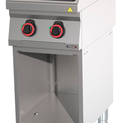 Electric cooker 2 solid tops 40 with open cabinet