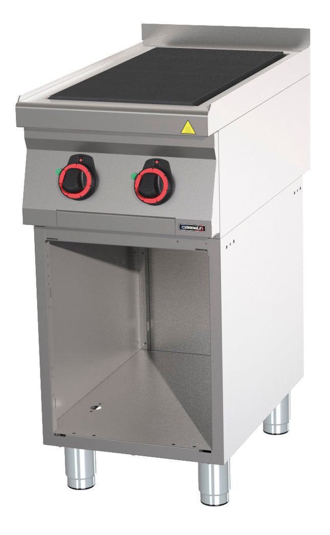Electric cooker 2 solid tops 40 with open cabinet