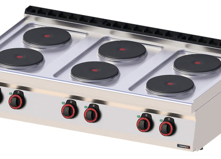 Electric table-top cooker 6 burners 120