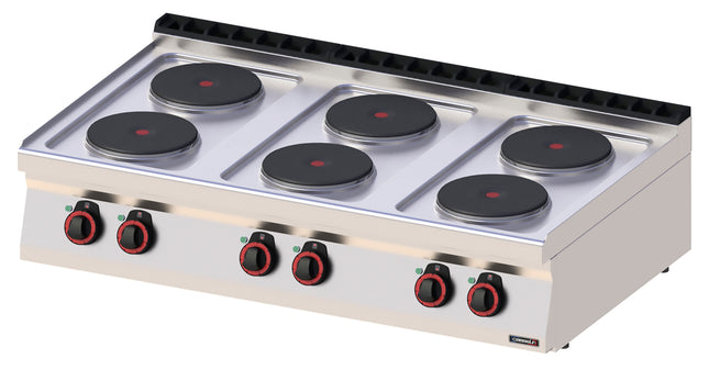 Electric table-top cooker 6 burners 120