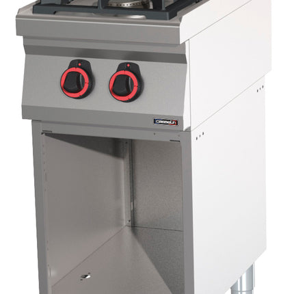 Gaskocher 2 Brenner mit offenem Schrank 40