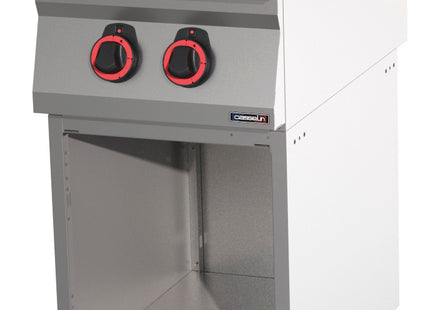 Gas cooker 2 burners with open cabinet HP 40