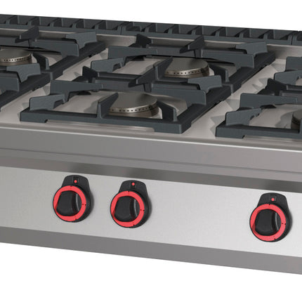 Cuisinière à gaz 6 feux 120