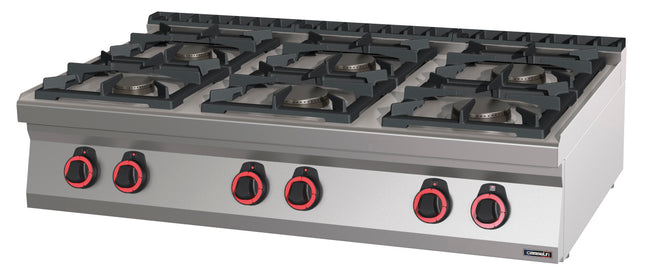 Gas table-top cooker 6 burners 120