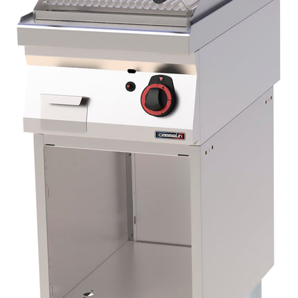 Lavasteengrill met open kast 40