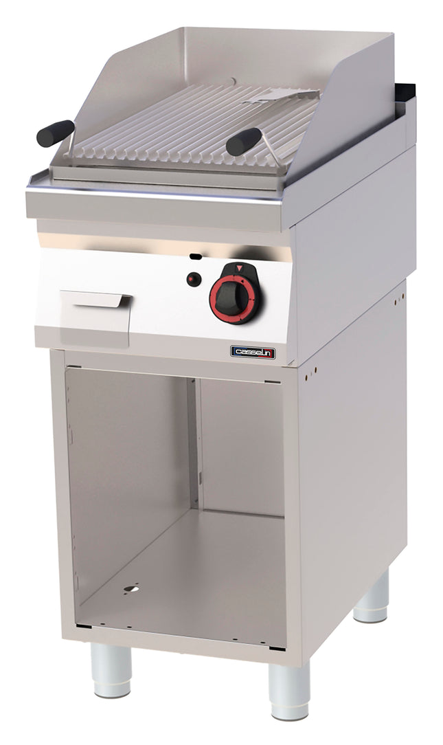 Lavasteingrill mit offenem Schrank 40