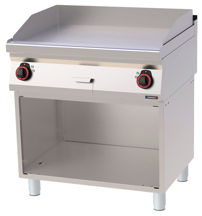 Griddle plate Smooth Cast iron with open cabinet 80