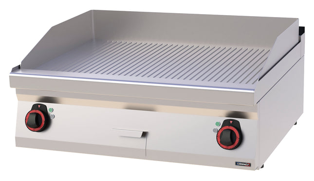Griddle plate Grooved Cast iron 80