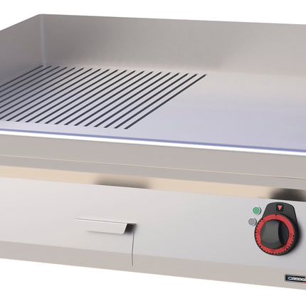 Griddle plate Grooved Smooth Cast iron 80