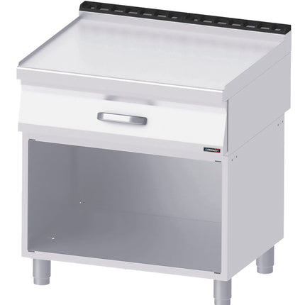 Neutral worktop 1 drawer with open cabinet 80