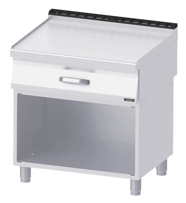 Neutral worktop 1 drawer with open cabinet 80