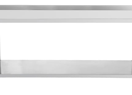 Workbench stainless steel 700 with backsplash and shelf 600 mm