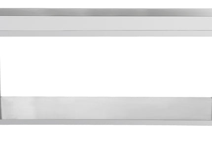 Workbench stainless steel 700 with backsplash and shelf 800 mm