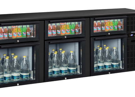 Back bar chiller 3 x 2 mixed glass drawers