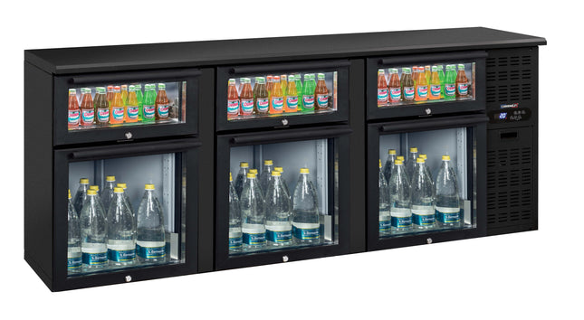 Back bar chiller 3 x 2 mixed glass drawers